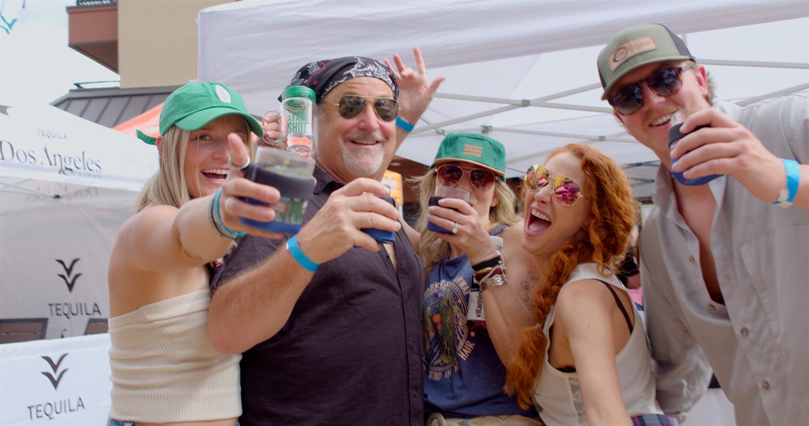 Guests toasting at the Breckenridge Agave Festival